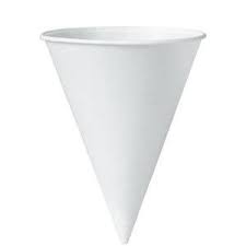 [10R-2050] 10 oz Paper Cup Cone White Closeout