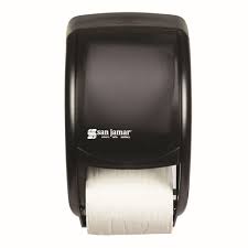 [R3500TBK] Dispenser Black 2 Roll Household Toilet Tissue Paper San Jamar Duett