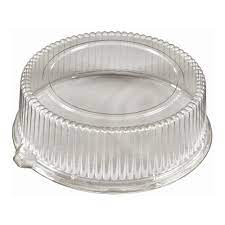 [CLRE12P] 12" Round Dome Lid Clear D&W PET