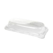 [531045D300] Lid Dome Clear for 10x5" Bagasse Small Sub Container