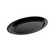 [483.BK-SPEC] 16x11" Black Oval Platter Tray