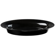 [3511 D-BK] 11x16" Bowl Oval Deep Black 128 oz