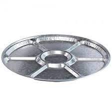 [18LS] 18" Round Lazy Susan Aluminum 6 Comp Closeout