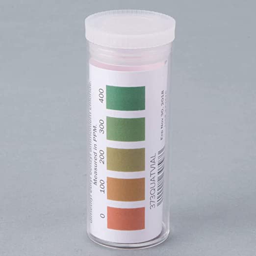 [QUAT-TEST-SPEC] Test Kit Sani Vial QT-10 Quaternary Strips