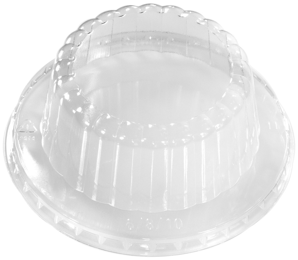 [LFRD-10] Lid Dome PET Clear for 6-16 oz Paper Food Containers