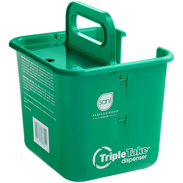 [901BKT1-SPEC] Sani Professional 901BKT1 Green Triple Take Dispenser