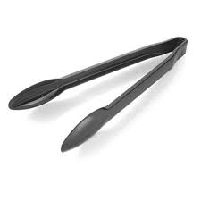 [3312B] Tongs 12" Black Serving 3312-BK