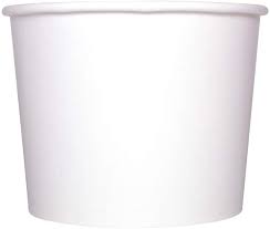 [C-KDP16W] 16 oz Paper Food Container White