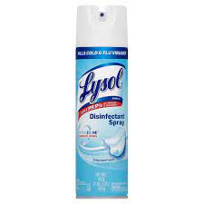 Lysol Spray Aerosol 19 oz Disinfectant Crisp Linen