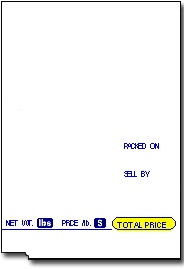 TEC SL66 Scale Label 400/Roll Closeout