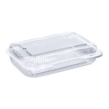 9.375x6.75x2.25" Hinged Clear Container OPS