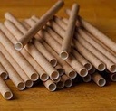 [KSTRAW-PAPER-6] 6" Kraft Paper Cocktail Straw Unwrapped 42STRM.KR