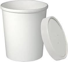 32 oz Paper Soup Cup Combo White