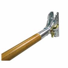 Mop Handle with Jaw Type Metal Clamp