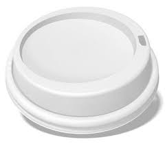 Lid Amhil Dome White for Hot Paper Cups LMD-16H