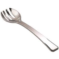 Serving Fork 10" Silver Reflections Closeout