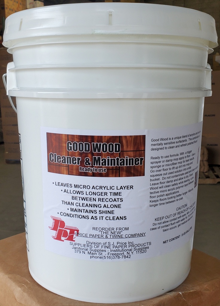 Neutral Floor Cleaner Wood Maintainer 5 Gallon