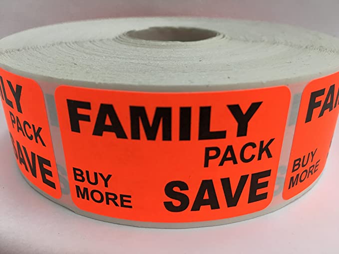 Label Day-Glo Family Pack Save Buy More