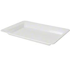12x18" White Rectangle Platter Tray