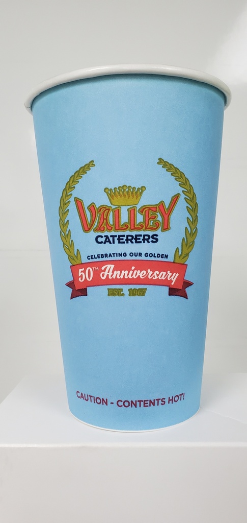 20 oz Paper Hot Cup Valley Caterers Print