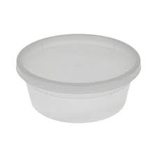 8 oz Heavy Deli Container Combo PP