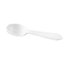 3" White Tasting Spoon Taster