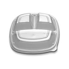 Lid 9" Vented High Dome 3 Comp Closeout