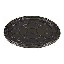 16" Round Black Platter Tray D&W