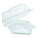 [C54HT1] 5.5x6x3" Pie Wedge Hinged Container Closeout