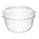 [C48BCD] 48 oz Clear Round Bowl Combo Dome Closeout
