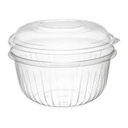 [C48BCD] 48 oz Clear Round Bowl Combo Dome