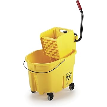 35 Qt Bucket/Wringer Rubbermaid WaveBrake Yellow