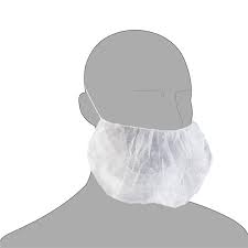 Beard Guard Net Latex Free White Closeout