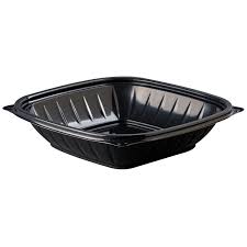 32 oz Black Square Bowl PP