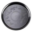 [B180] 18" Black Round Platter Tray EMI