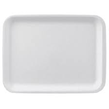 Foam Tray 9L White 12.31x9.25x1.19" Closeout