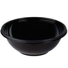 5 lb 80 oz Bowl Round Black PET