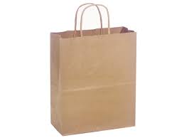 10x6x13" Small Vanity Bag Kraft Shopping Handle