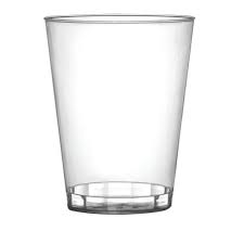 8 oz Cup Hard Plastic Tumbler Clear 408