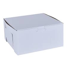 8x4x4" Cake Box White Clay Closeout