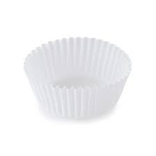 Baking Cup 6" Fluted White