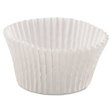 Baking Cup 4.5x1.88" Bottom Fluted White