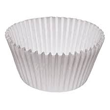 Baking Cup 3" Fluted White Closeout