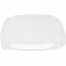 Lid Flat Square Clear PET for 320 oz Bowl