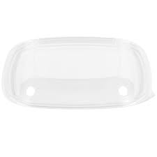 Lid Dome Square Clear PET for 24 32 48 oz Bowls