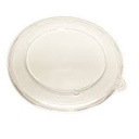 [51932DA300] Lid Flat Round Clear PET for 24 32 48 oz Bagasse Bowls Closeout