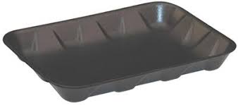 Foam Tray 4PP Black 9.25x7x1.25"
