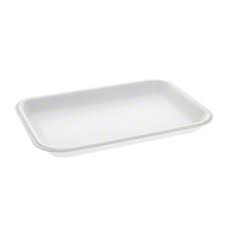 Foam Tray 4D White 9.37x7.25x1.25"