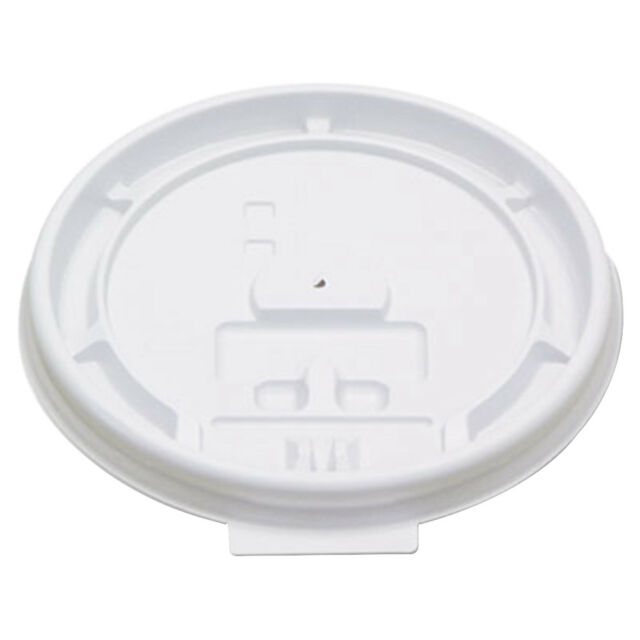 Lid 8 oz Paper Hot Cup Flat Travel