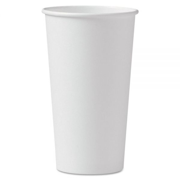 20 oz Hot Cup Paper White Solo